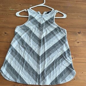 Gray Striped Women's‎ Top